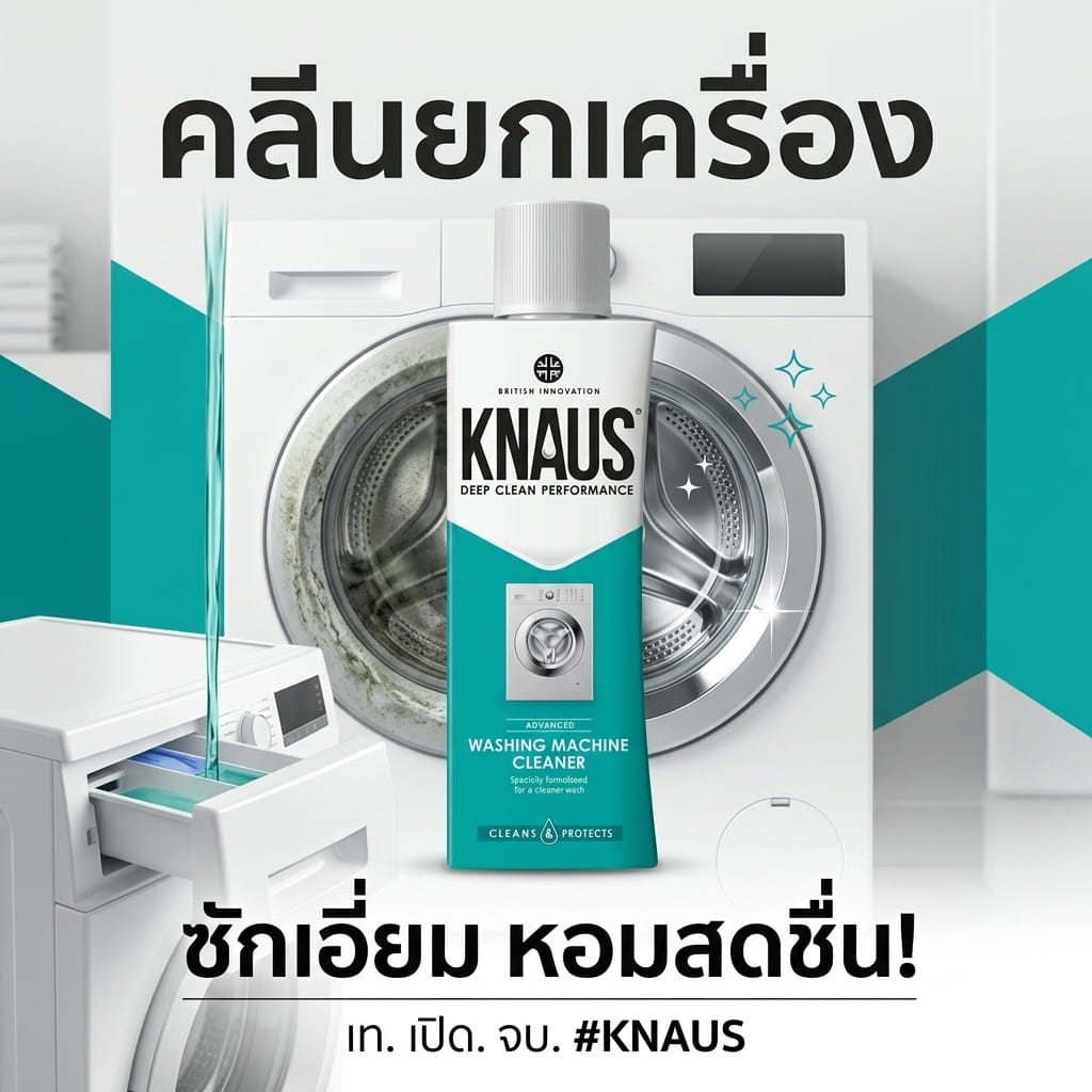 น้ำยาล้างถังซักผ้า KNAUS ขนาด 300 มล. (สลายคราบตะกรันสะสม ลดเชื้อโรคและกลิ่นอับ)_2